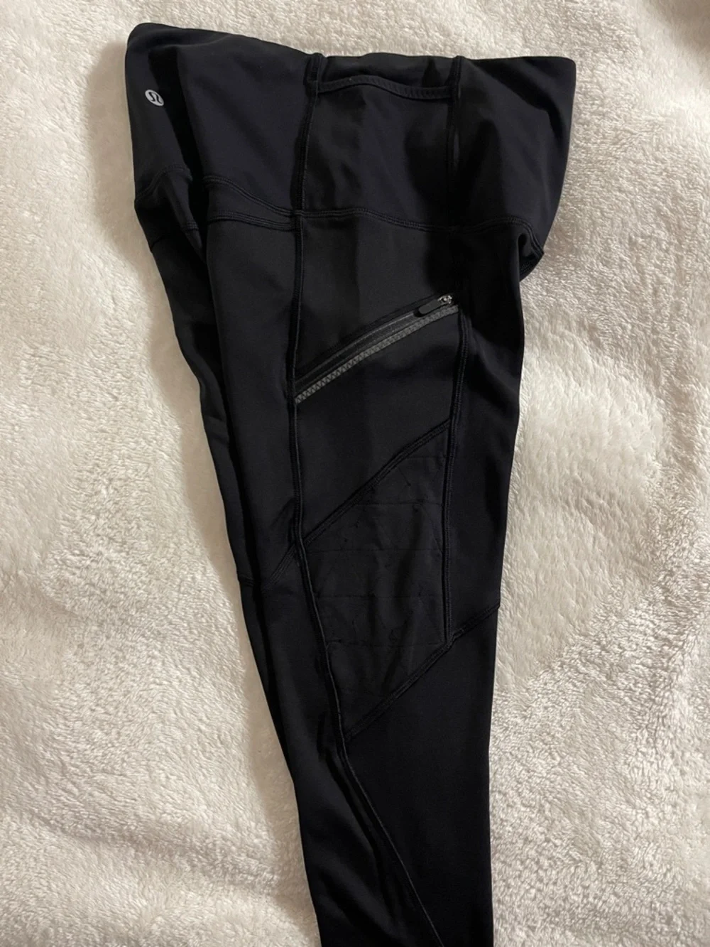 lululemon athletica Black High-Waist Wunder Under Tights with Zip Pockets